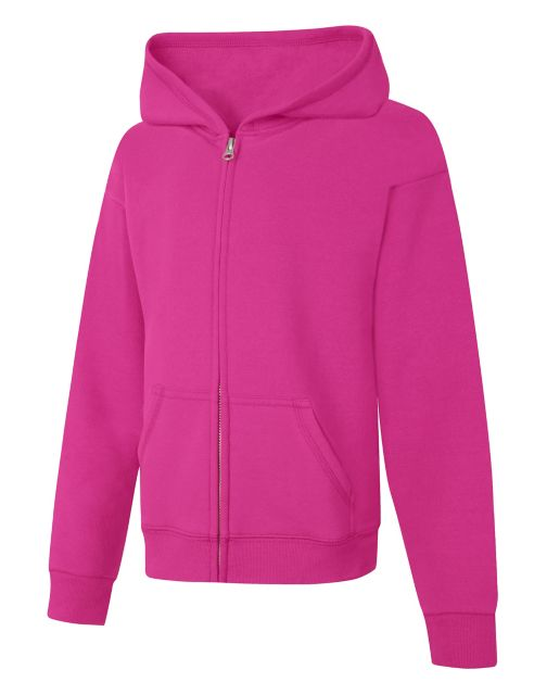 Hanes ComfortSoft™ EcoSmart® Girls' Full-Zip Hoodie Sweatshirt OK270