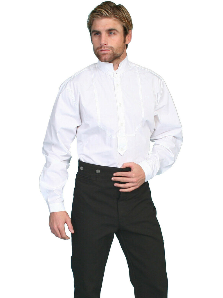 Scully Men's Wahmaker Gamblers Bankers Pullover Shirt 100% Cotton L/S 579280