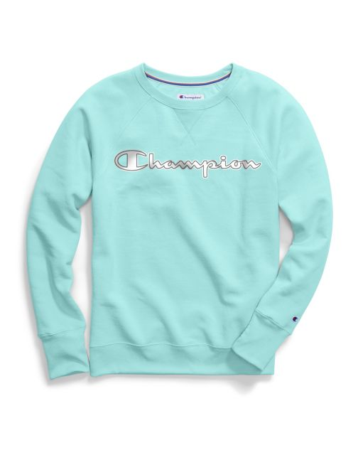 Champion Women's Powerblend® Fleece Crew, Chainstitch Logo GF567 Y07970