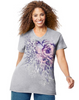 JMS Jungle Flower Short Sleeve Graphic Tee GTJ181 Y05550