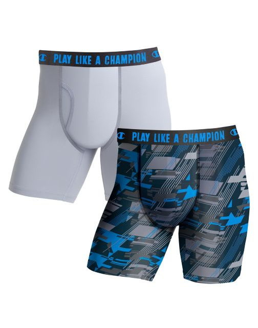 Champion Men's Ultra Lightweight Regular Leg Boxer Brief 2-Pack CHLWA4