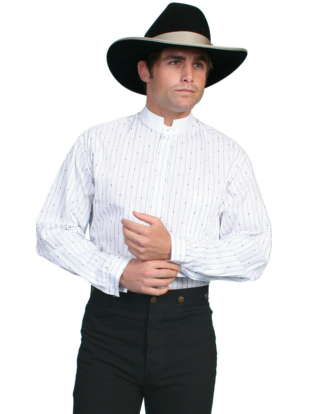 Scully Rangewear Men's Big & Tall 100% Cotton L/S Tombstone Western Shirt RW157X