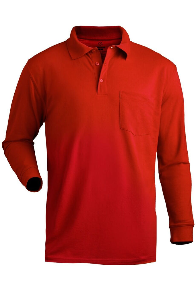 Long Sleeve Pique Polo with Pocket Unisex 1525