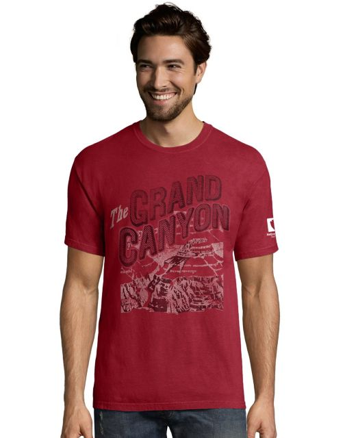 Hanes Men's ComfortWash™ Grand Canyon Postcard National Park SS Tee G100P Y08057