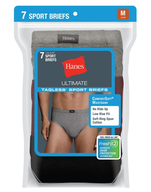 Hanes Men's Ultimate Sport Brief 7-Pack 7550P7