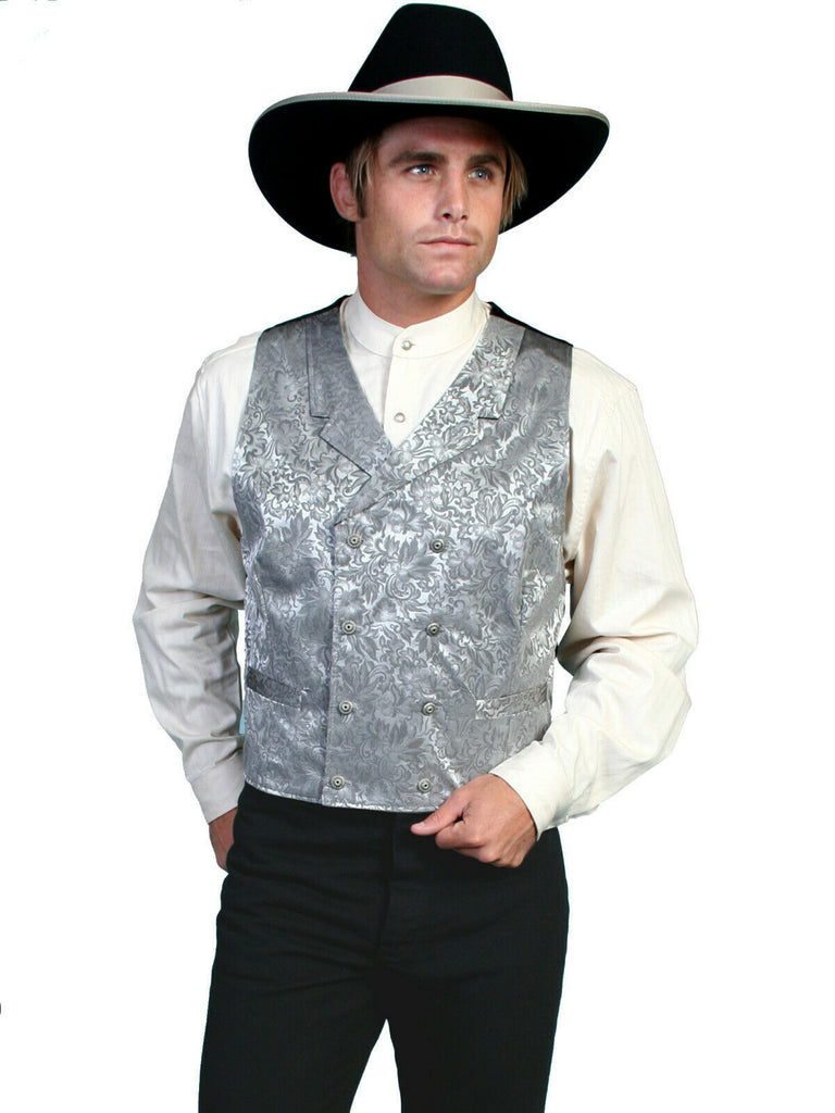 Scully Wahmaker Men's Big & Tall Silk Jacquard Vest 535344X