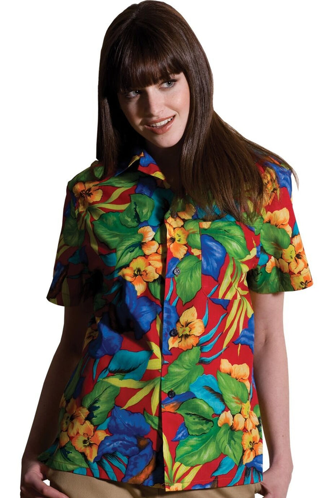 Tropical Print Camp Shirt Unisex 1015