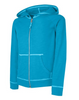 Hanes Girls' Slub Jersey Full-Zip Hoodie K208