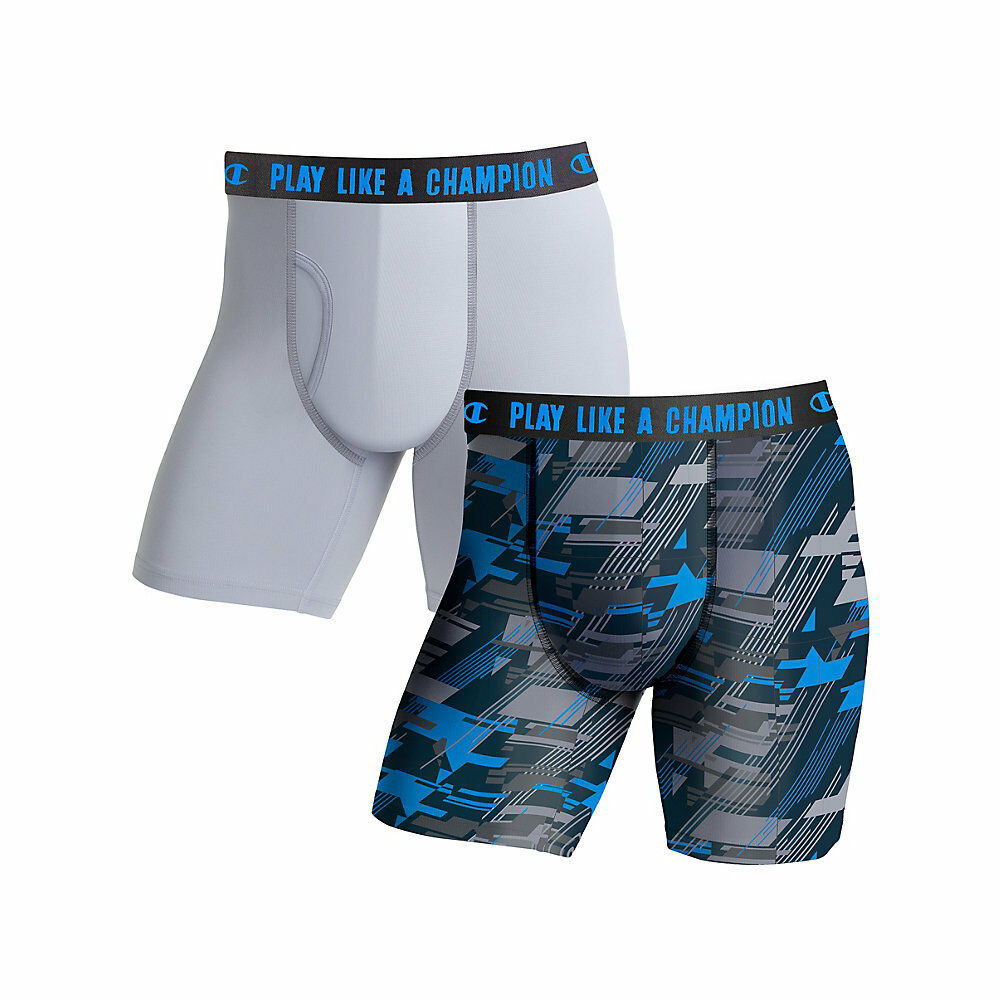 Champion Men's Ultra Lightweight Regular Leg Boxer Brief 2-Pack CHLWA4