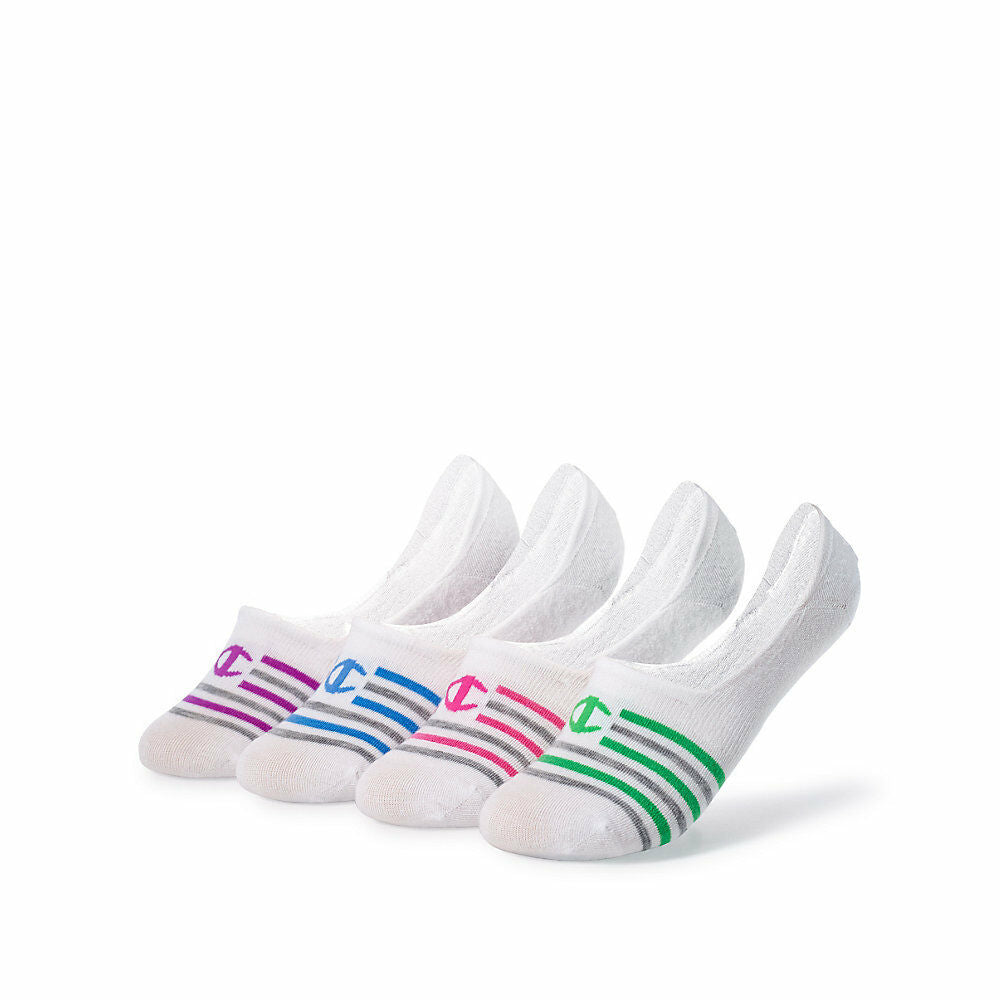 Champion Women's Performance Liner Stripe Socks 4-Pack CH218