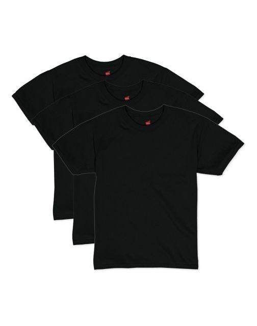 Hanes Boys' EcoSmart Short Sleeve Tee Value Pack (3-pack) O53703