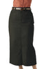 Women's Chino Flat Front 35" Length Skirt 9779