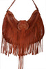 Scully Leather Fringe and Studded Handbag B177