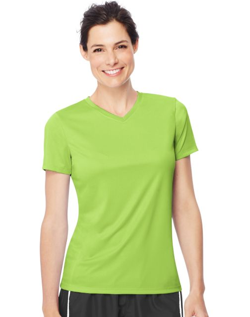 Hanes Women's Cool DRI® V-Neck T-Shirt 483V