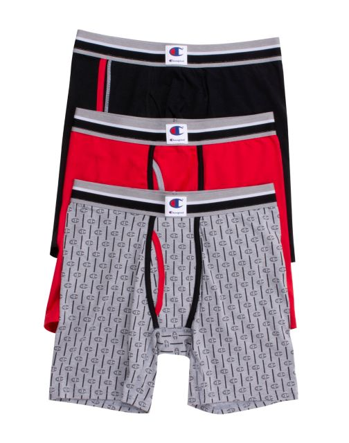 Champion Men's Everyday Comfort Boxer Briefs 3-Pack CABBA2