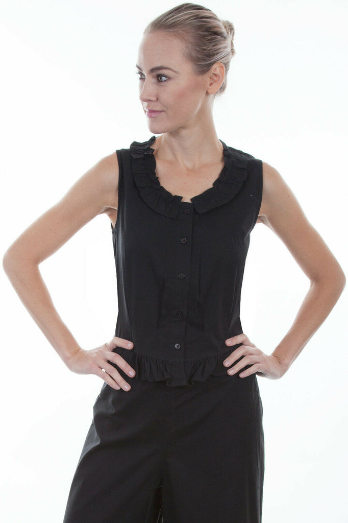 Scully Rangewear Women's 100% Cotton Ruffle Camisole RW502