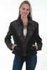 Scully Ladies Lamb Suede Embroidered Fringe Jacket L1005
