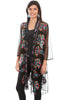Scully Women's Black Bold Duster Cardigan HC523
