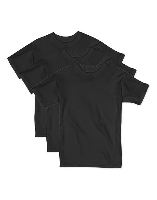 Hanes Boys' Beefy Short Sleeve Tee Value Pack (3-pack) O5380