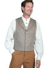 Scully Men's Wahmaker Classic Notched Lapel Vest Dove Wool Blend 520924