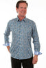 Scully Signature Soft Series Men's Paisley Print L/S Western Shirt PS-300