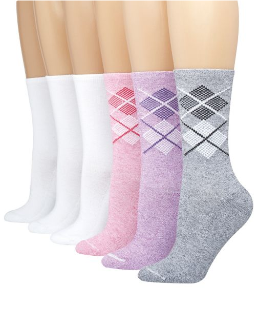 Hanes Women's ComfortBlend® Crew Socks 6-Pack 404/6