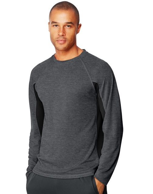 Hanes Sport™ X-Temp® Men's Performance Long-Sleeve Training T-Shirt O5A07
