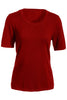 Women's Short Sleeve Scoop Neck Sweater 7055