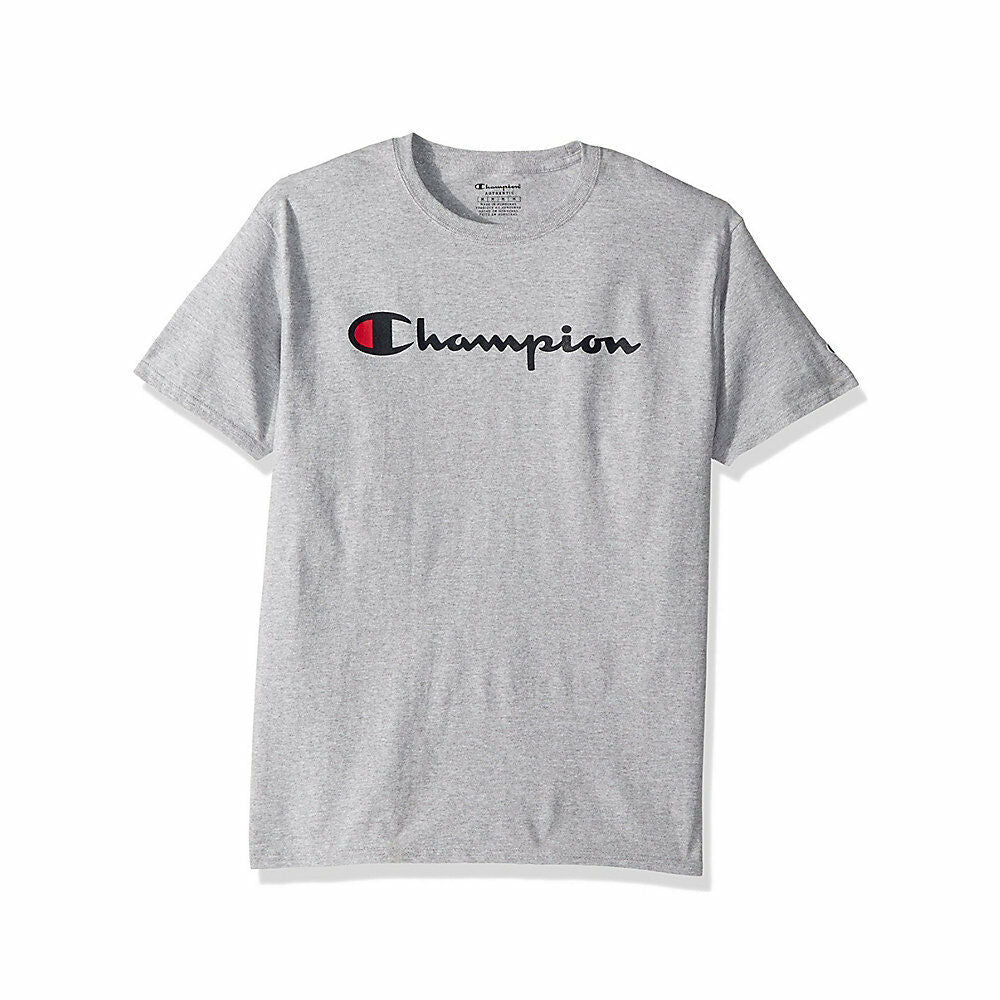 Champion Boys' Jersey Tee, Script Logo OT435A Y07858