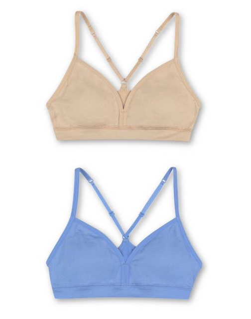 Hanes Girls' ComfortFlex Fit® Pullover Bra w/Adjustable Racerback Straps MHH198