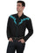 Scully Men's Poly/Rayon Stud Scroll Long Sleeve Shirt P-837