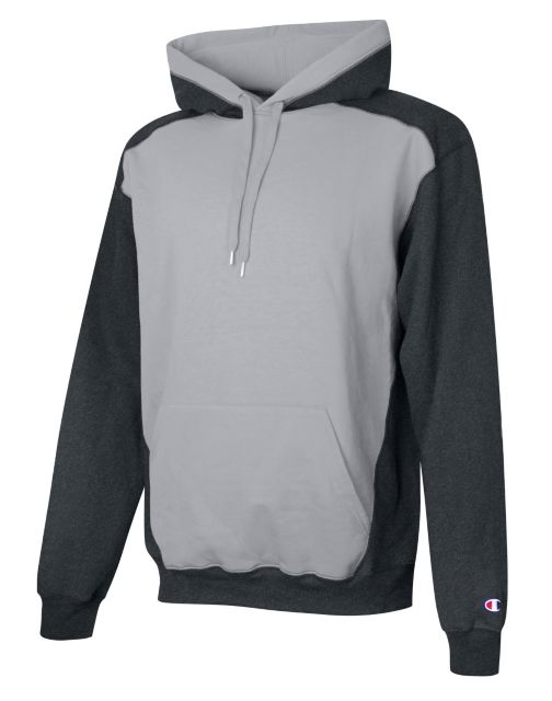 Champion Men's Double Dry Eco Colorblocked Fleece Hood S750