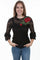 Scully Women's Rose Applique Long Sleeve Tunic HC410