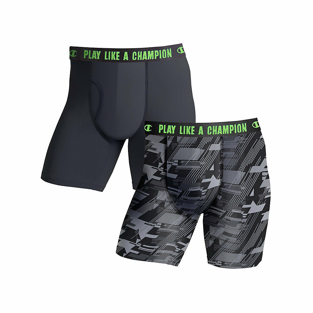 Champion Men's Ultra Lightweight Regular Leg Boxer Brief 2-Pack CHLWA2