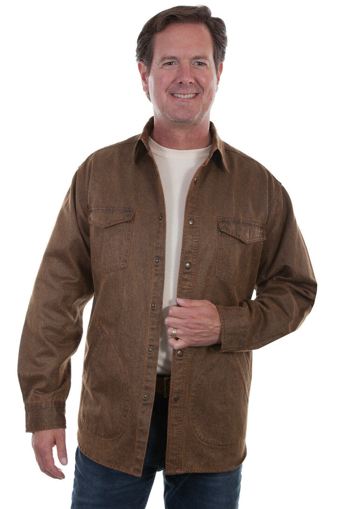 Scully Men's Cotton Blend Moleskin Long Sleeve Shirt TR-069