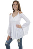 Scully Womens 100% Cotton Floral Vine Long Sleeve Tunic PSL-232