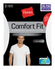 Hanes Men's Comfort Fit Ultra Soft Cotton/Modal V-Neck Undrshirt 2XL 3-Pk CFFVC3