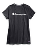 Champion Women's Jersey V-Neck Tee, White Logo W5006G Y07588