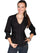 Scully Contemporary Womens Ruffled Blouse Cotton 3/4 Sleeve PSL-048