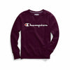 Champion Women's Plus Powerblend® Fleece Boyfriend Crew, Script Logo GF914 Y0746