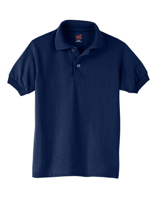 Hanes Kids' Cotton-Blend EcoSmart® Jersey Polo 054Y