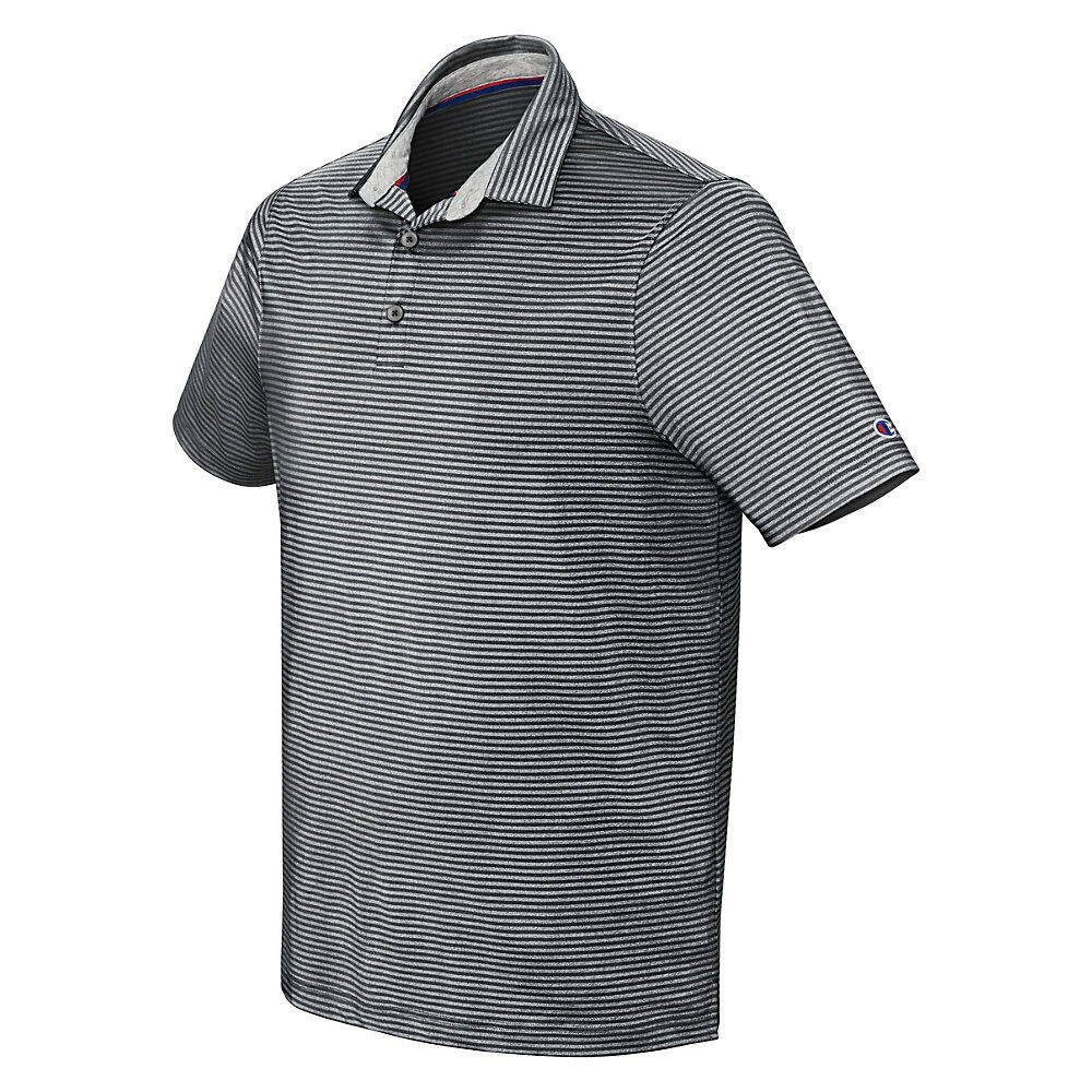 Champion Men's Stripe Performance Golf Polo T0001P