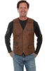 Scully Men's Leather and Canvas Vest 1049