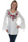 Scully Folky Floral Embroidered Blouse HC450