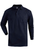 Long Sleeve Pique Polo with Pocket Unisex 1525