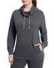 Champion Women's Plus French Terry Funnel Neck Top QW1238