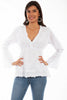 Scully Women's White 100% Cotton Boho Long Sleeve Tunic PSL-221