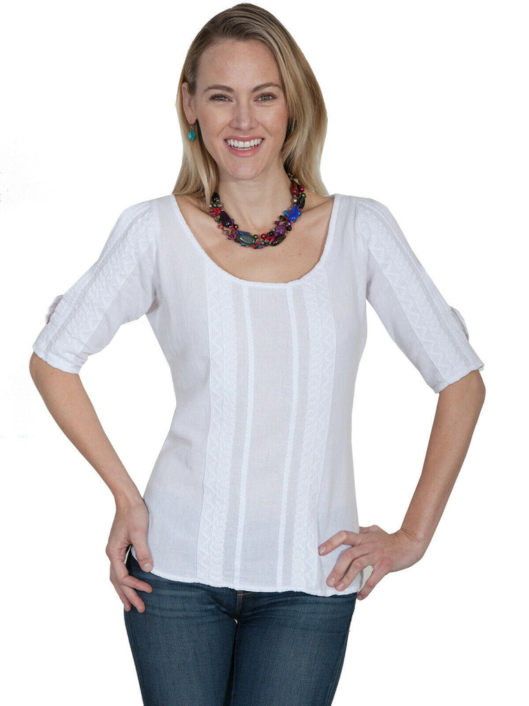 Cantina by Scully Cold Shoulder Blouse PSL-178