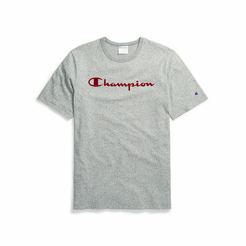Champion Life&reg; Men's Mock Twist Tee, Velour Script