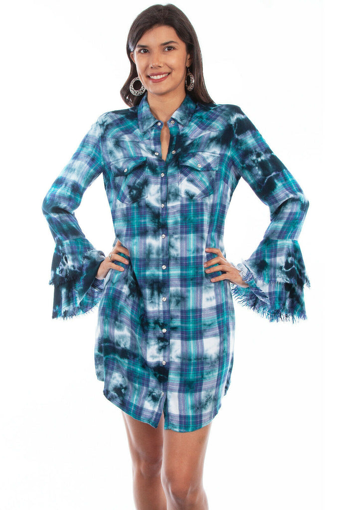 Scully Women's Plaid Shirt Dress HC618